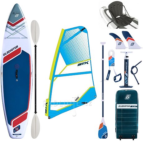 Paddleboard GLADIATOR WindSUP 11'6  2026 komplet s plachtou - nafukovací paddleboard, windsurfing i kajak