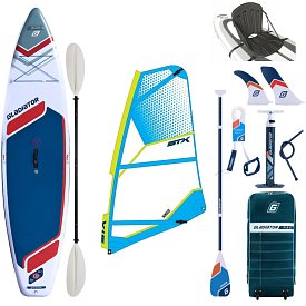 Paddleboard GLADIATOR WindSUP 11'6  2026 komplet s plachtou - nafukovací paddleboard, windsurfing i kajak