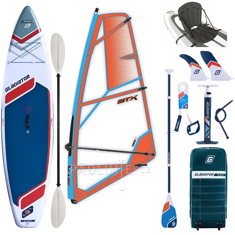 Paddleboard GLADIATOR WindSUP 11'6  2026 komplet s plachtou - nafukovací paddleboard, windsurfing i kajak