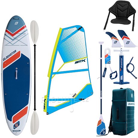 Paddleboard GLADIATOR WindSUP 10'7  2026 komplet s plachtou - nafukovací paddleboard, windsurfing i kajak