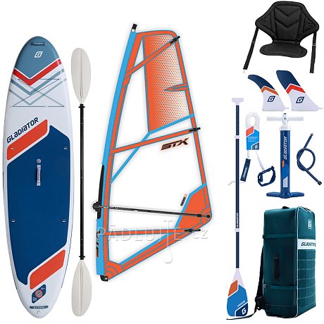 Paddleboard GLADIATOR WindSUP 10'7  2026 komplet s plachtou - nafukovací paddleboard, windsurfing i kajak