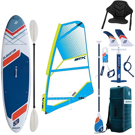 Paddleboard GLADIATOR WindSUP 10'7  2026 komplet s plachtou - nafukovací paddleboard, windsurfing i kajak