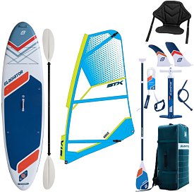 Paddleboard GLADIATOR WindSUP 10'7  2026 komplet s plachtou - nafukovací paddleboard, windsurfing i kajak