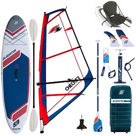 Paddleboard GLADIATOR WindSUP 10'7  2026 komplet s plachtou - nafukovací paddleboard, windsurfing i kajak
