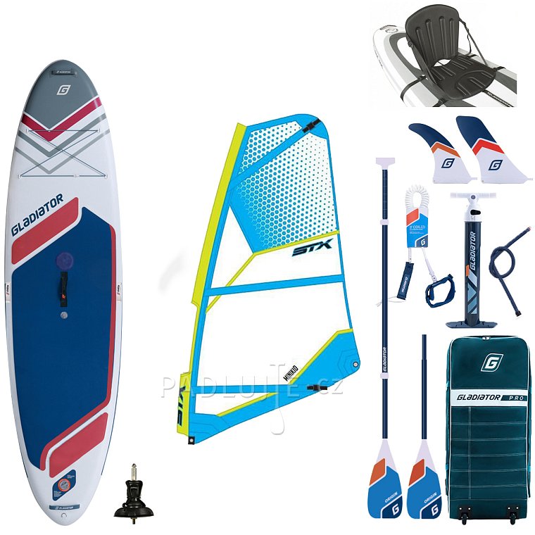 Paddleboard GLADIATOR WindSUP 10'7 2026 komplet s plachtou - nafukovací paddleboard, windsurfing i kajak