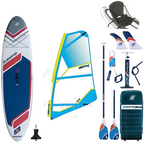 Paddleboard GLADIATOR WindSUP 10'7  2026 komplet s plachtou - nafukovací paddleboard, windsurfing i kajak