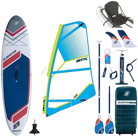 Paddleboard GLADIATOR WindSUP 10'7  2026 komplet s plachtou - nafukovací paddleboard, windsurfing i kajak