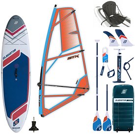 Paddleboard GLADIATOR WindSUP 10'7  2026 komplet s plachtou - nafukovací paddleboard, windsurfing i kajak