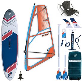 Paddleboard GLADIATOR WindSUP 10'7  2026 komplet s plachtou - nafukovací paddleboard, windsurfing i kajak