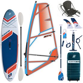 Paddleboard GLADIATOR WindSUP 10'7  2026 komplet s plachtou - nafukovací paddleboard, windsurfing i kajak
