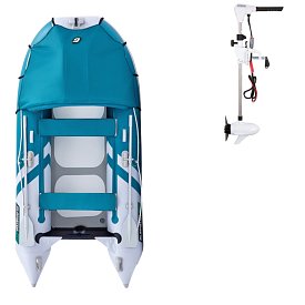 Člun GLADIATOR ACTIVE C330AD white sea green - nafukovací člun s vysokotlakou podlahou