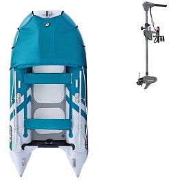 Člun GLADIATOR ACTIVE C330AD white sea green - nafukovací člun s vysokotlakou podlahou