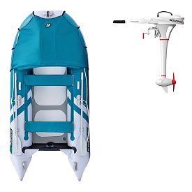 Člun GLADIATOR ACTIVE C330AD white sea green - nafukovací člun s vysokotlakou podlahou