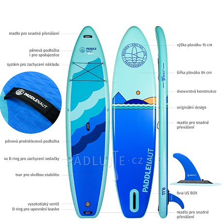 Paddleboard PADDLENAUT WAVE 11'6'' COMBO 2026 - nafukovací