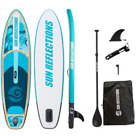 Paddleboard SUN REFLECTIONS Kids 8'2''  ocean mirage - nafukovací