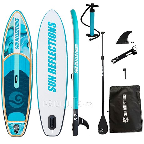 Paddleboard SUN REFLECTIONS Kids 8'2''  ocean mirage - nafukovací