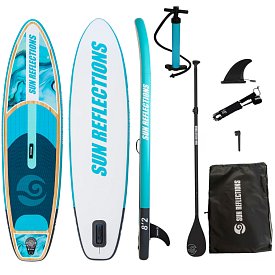 Paddleboard SUN REFLECTIONS Kids 8'2''  ocean mirage - nafukovací