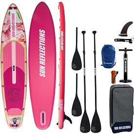 Paddleboard SUN REFLECTIONS MULTI 12'4'' MINICOMBO Suft Blush - nafukovací