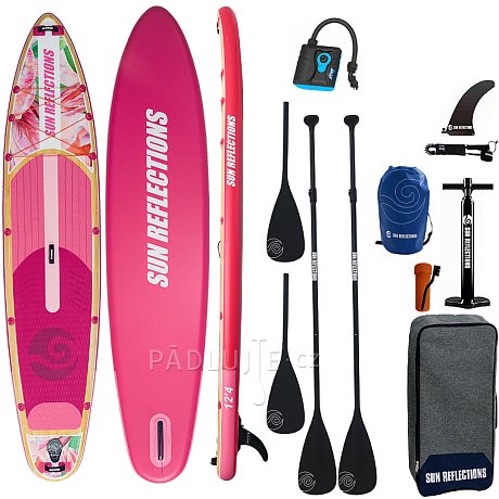 Paddleboard SUN REFLECTIONS MULTI 12'4'' MINICOMBO Suft Blush - nafukovací