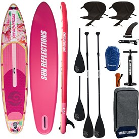 Paddleboard SUN REFLECTIONS MULTI 12'4'' MINICOMBO Suft Blush - nafukovací