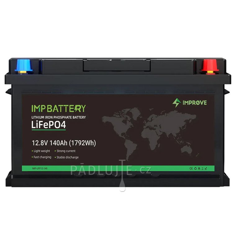 Baterie IMPROVE 140Ah 12.8V LiFePO4 Bluetooth