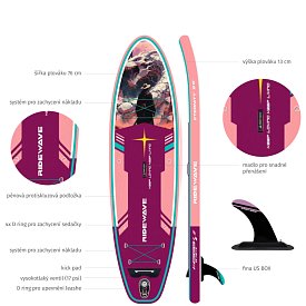 Paddleboard RIDEWAVE Blazebrand 9'6'' Combo  - nafukovací