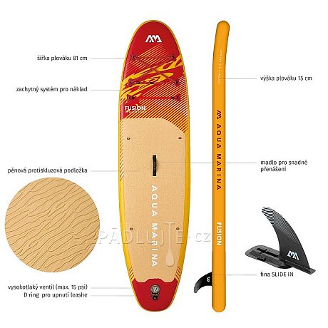 Paddleboard AQUA MARINA FUSION 10'10 2026 s elektrickou pumpou