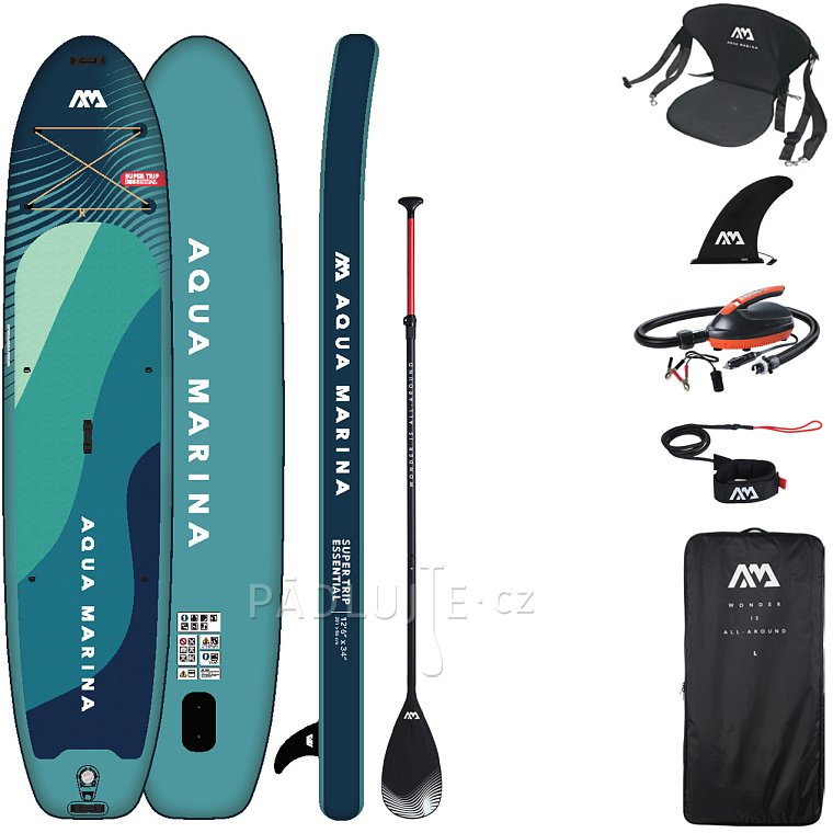 Paddleboard AQUA MARINA SuperTrip 12'6 Essential 2026 - nafukovací - použité zboží