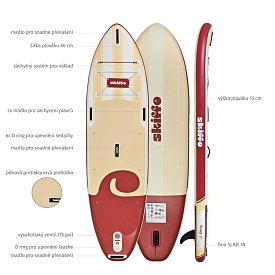 Paddleboard SKIFFO Rivage Lava 11' COMBO - nafukovací