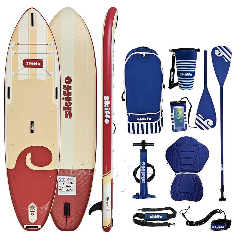 Paddleboard SUP SKIFFO Rivage Lava 11' COMBO - nafukovací