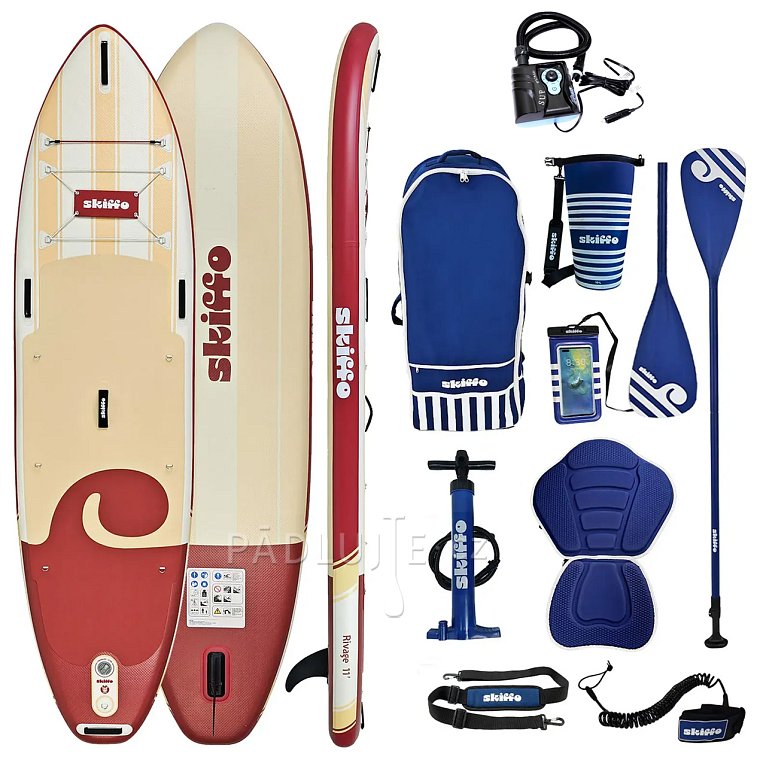 Paddleboard SUP SKIFFO Rivage Lava 11' COMBO - nafukovací