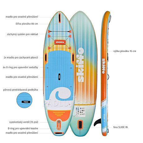 Paddleboard SKIFFO Rivage Sunrise 11' COMBO - nafukovací