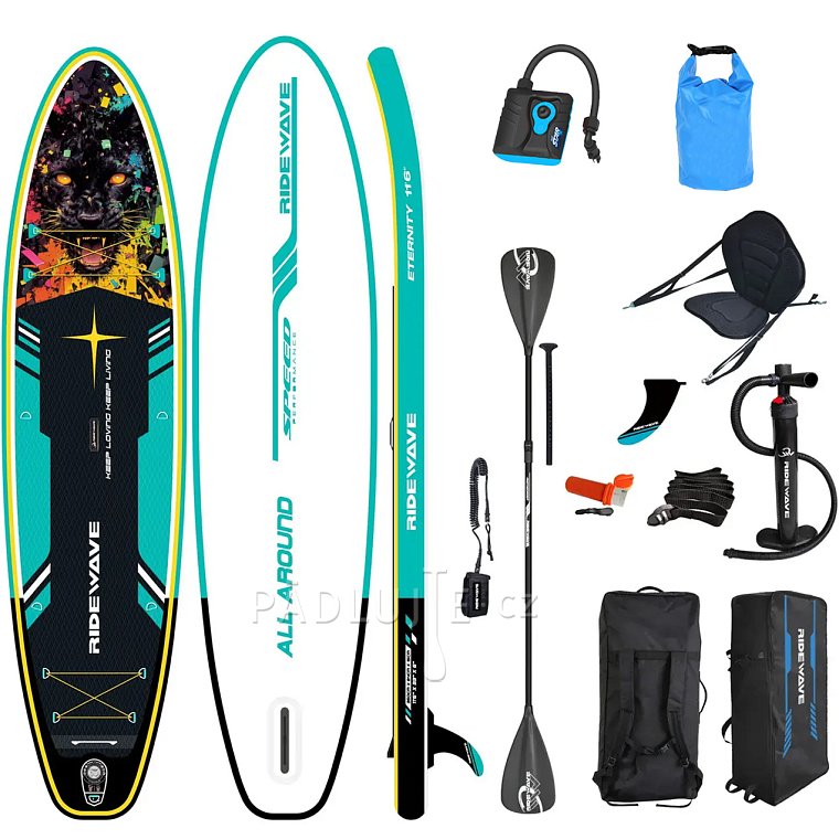 Paddleboard RIDEWAVE Nebula Pard 11'6'' Combo - nafukovací