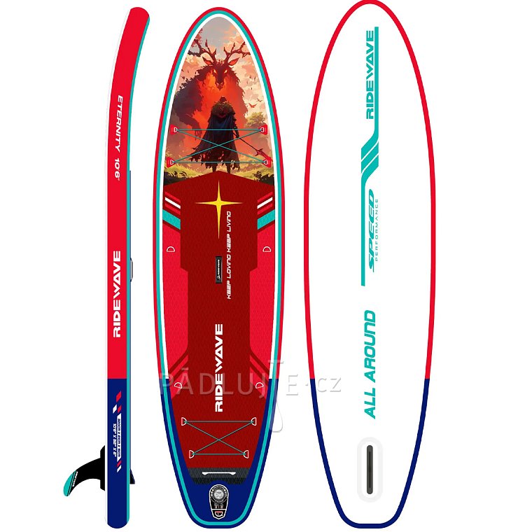 Paddleboard RIDEWAVE Embered 10'6'' Combo - nafukovací