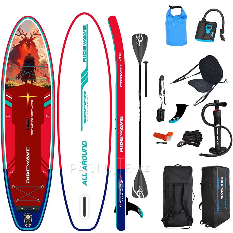 Paddleboard RIDEWAVE Embered 10'6'' Combo - nafukovací