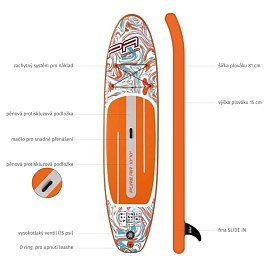 Paddleboard PURE AIR Coast 10'10'' Minicombo - nafukovací